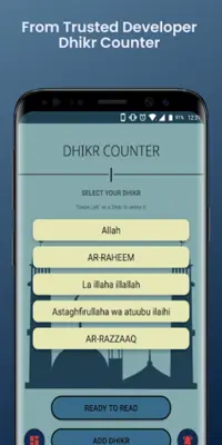 Digital Tasbeeh Dhikr Counter android App screenshot 7